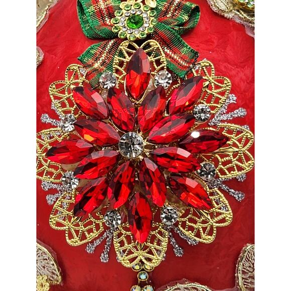 Mark Roberts Christmas 2024 King's Jewel Fancy Finial Ornament 8" Red Frosted - Picture 10 of 16